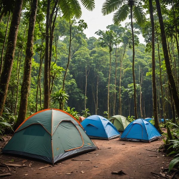Quels sont les équipements nécessaires pour un camping en région de jungle amazonienne?