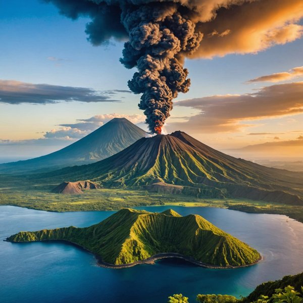 Quelle croisière propose des excursions pour découvrir les volcans actifs en Indonésie ?